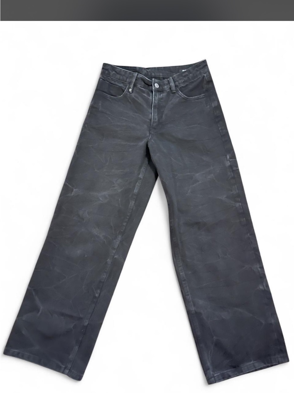 Thrills Women's Straight Leg Washed Black Jeans